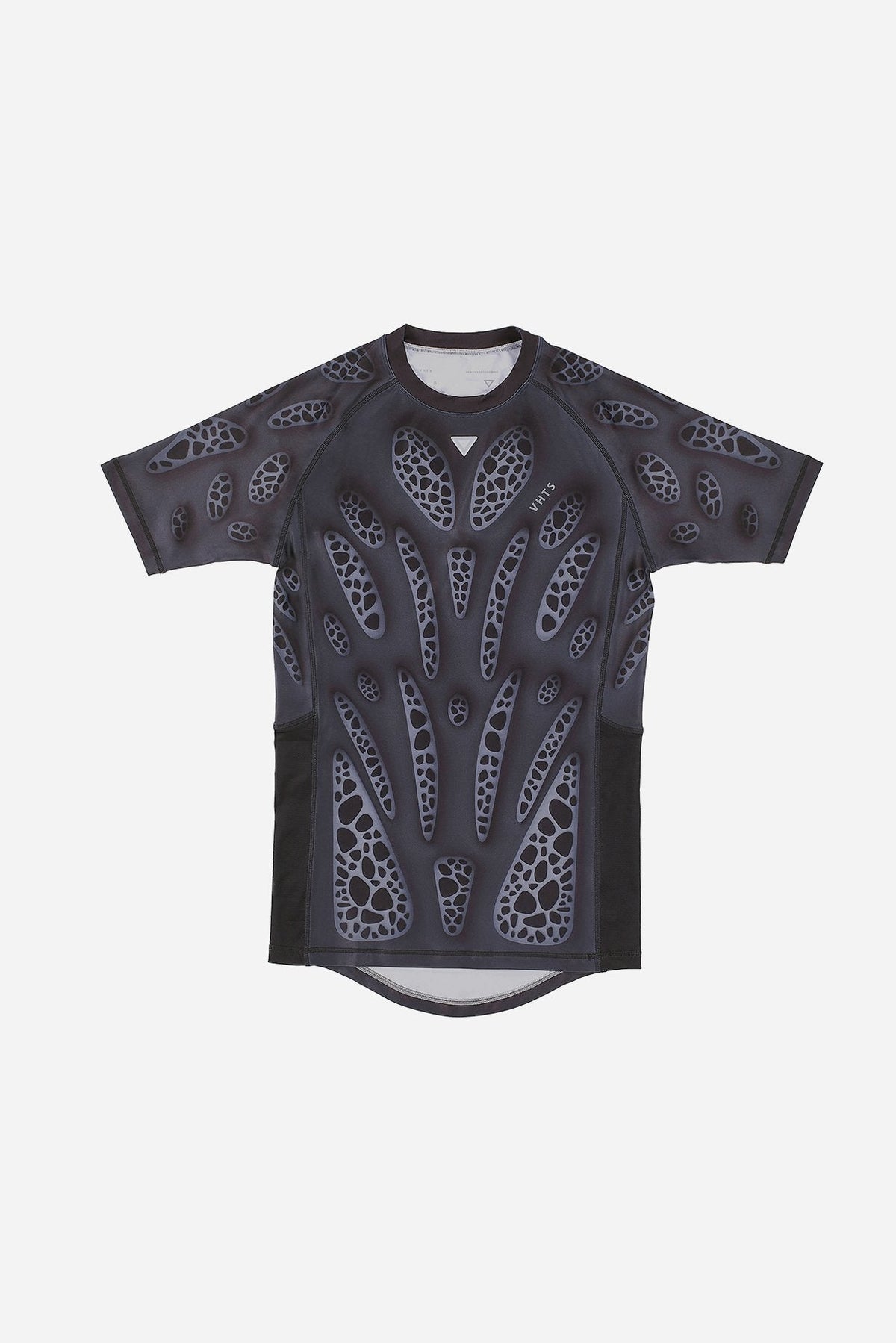 FW 23 Lab edition "Biomorphism" Short sleeves rash guard Black