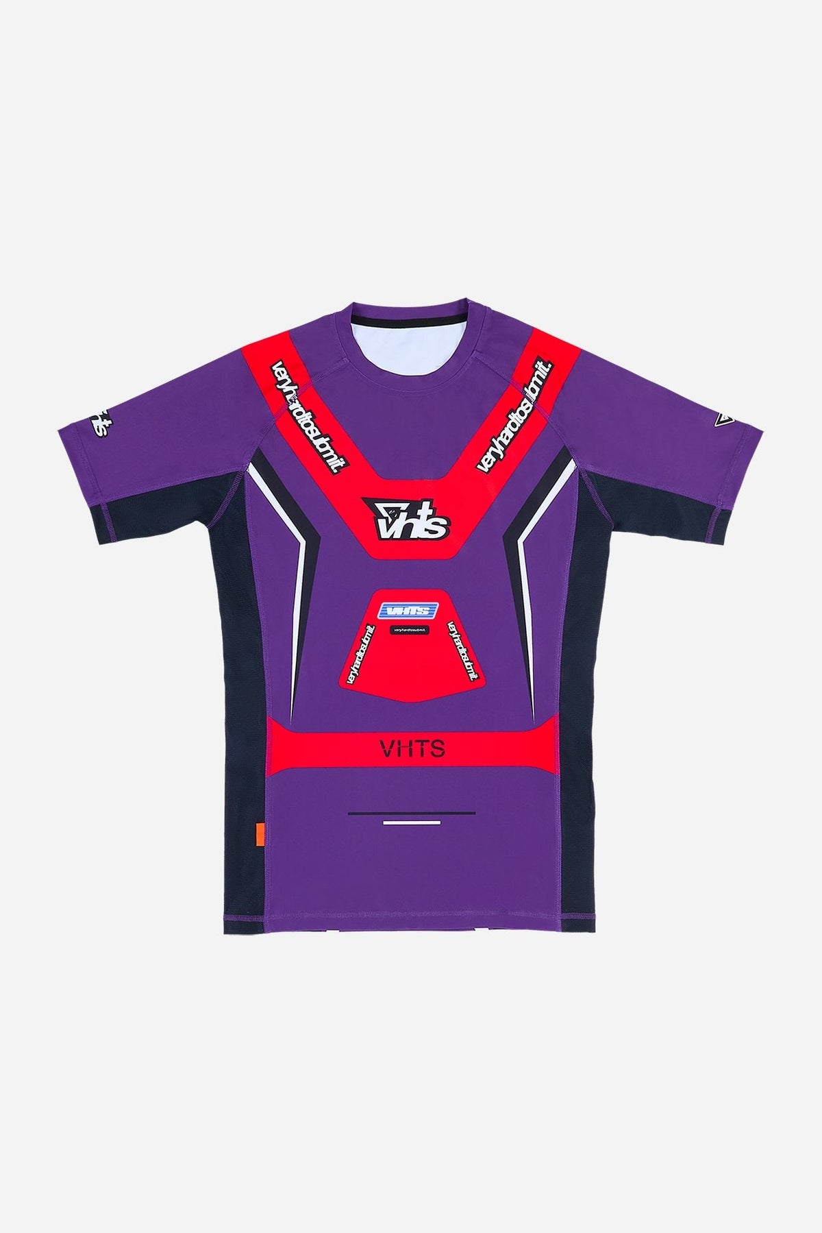 "Racer" Short Sleeves Rash Guard Purple