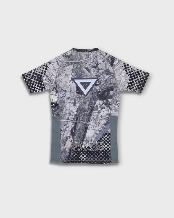Hudson Highlands Camo Series Short Sleeves Rash Guard - Palisade Blue - view 2