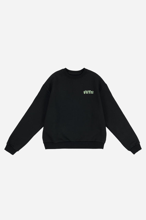 VHTS JJC CREW NECK SWEAT SHIRTS-BLACK/MINT GREEN - view 2