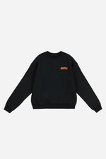 VHTS FC CREW NECK SWEAT SHIRTS-BLACK/ ORANGE
