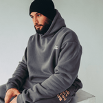 "VHTS JJC" OVERSIZED HOODIE - GRAY / TAN - view 5
