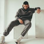 "VHTS JJC" OVERSIZED HOODIE - GRAY / TAN - view 7