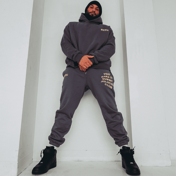 VHTS JJC Heavy Cotton sweat pants Gray / Tan tapered - view 2