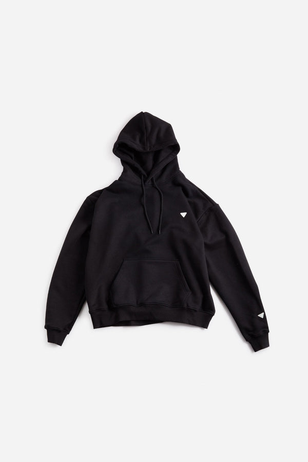 VHTS LOGO COTTON FLEECE HOODIE BLACK