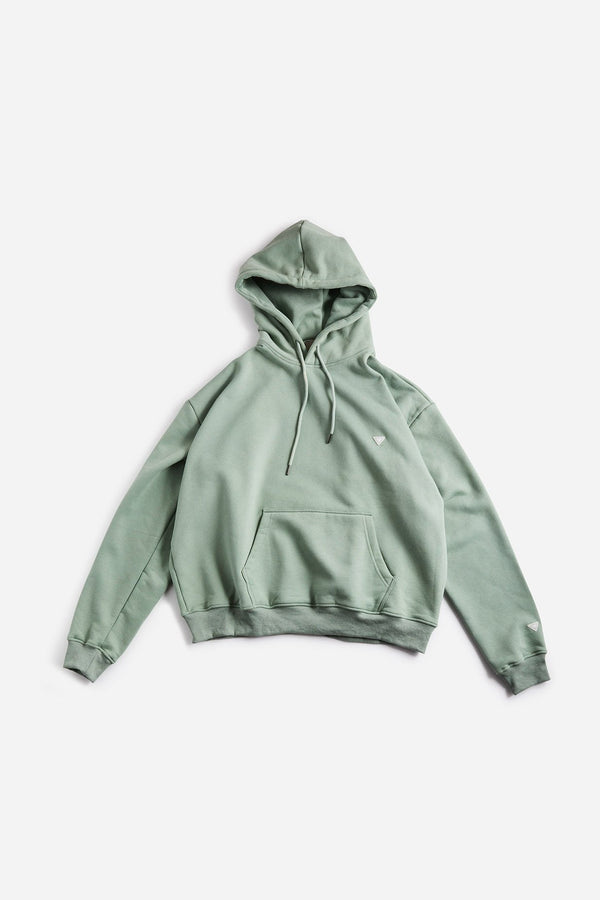 VHTS LOGO COTTON FLEECE HOODIE GREEN