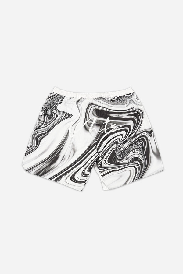 Spring/ Summer 2022 special edition Combat Shorts “Marble” White - view 2