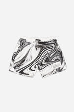 Spring/ Summer 2022 special edition Combat Shorts “Marble” White