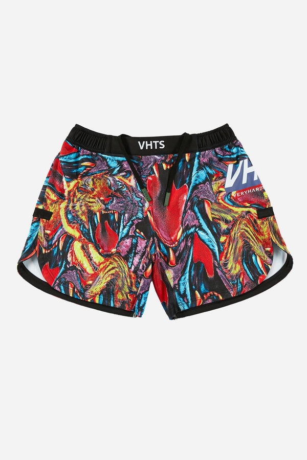 Trippy Tiger series 2023 Combat Shorts Black