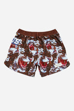 Trippy Tiger series 2023 BJJ Fitted Shorts Brown - view 2