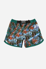 Trippy Tiger series 2023 BJJ Fitted Shorts Green