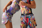 Trippy Tiger series 2023 BJJ Fitted Shorts Black - view 3