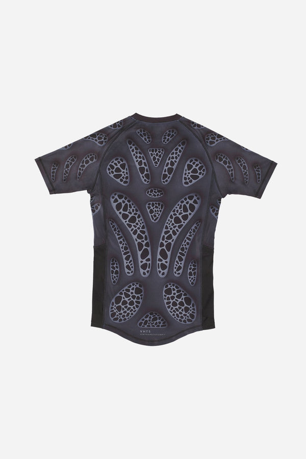 FW 23 Lab edition "Biomorphism" Short sleeves rash guard Black - view 2