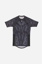 FW 23 Lab edition "Biomorphism" Short sleeves rash guard Black