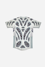 FW 23 Lab edition "Biomorphism" Short sleeves rash guard White - view 2