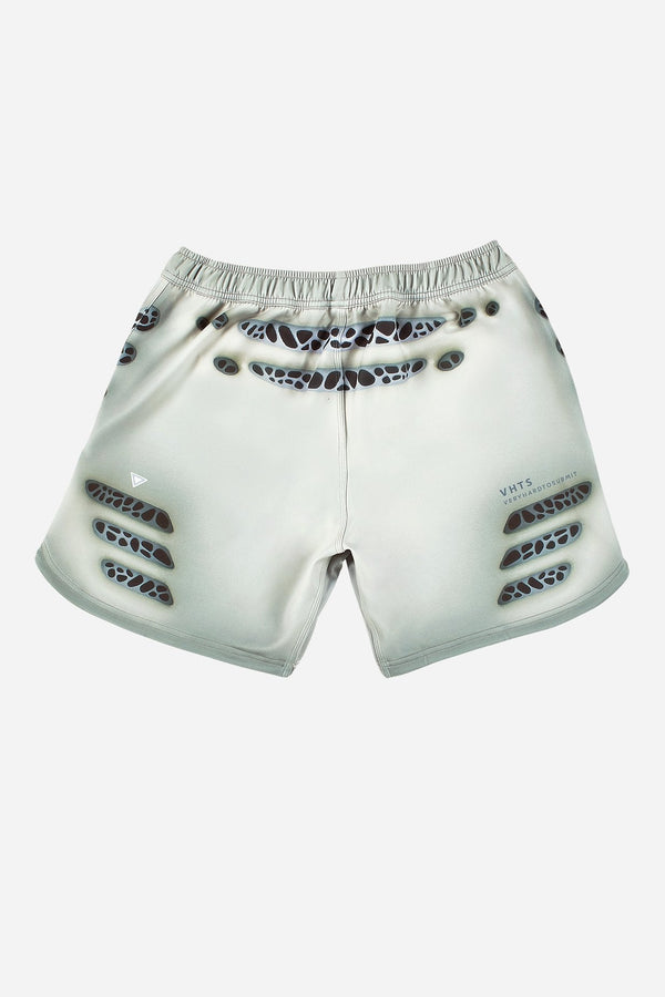 FW 23 Lab edition "Biomorphism" Combat shorts Cream White - view 2