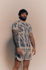 FW 23 Lab edition "Biomorphism" Short sleeves rash guard White - view 4