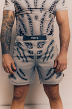 FW 23 Lab edition "Biomorphism" Combat shorts Cream White - view 3