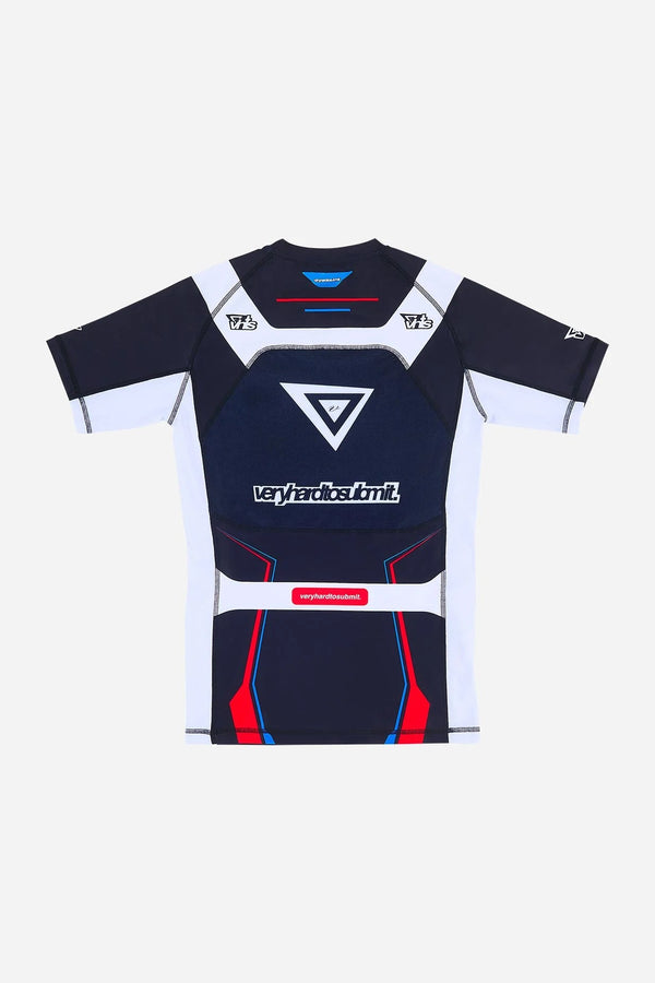 "Racer" Short Sleeves Rash Guard Black - view 2