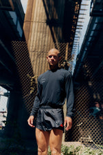 Collection "VHTS RELAX" - Relaxed fit long sleeve rash guard/ Sports T shirts BLACK - view 5