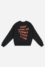 VHTS FC CREW NECK SWEAT SHIRTS-BLACK/ ORANGE