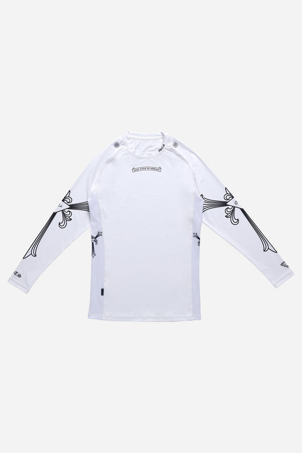 F/W 25 Special edition - Ghost Core Rash Guard WHITE Long sleeve