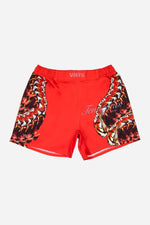 Trippy Tiger Series 2024 Tenacious R E D BJJ Fitted Shorts