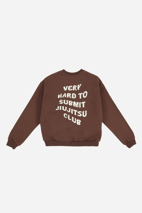VHTS JJC CREW NECK SWEAT SHIRTS-Brown / Cream White