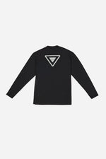 Collection "VHTS RELAX" - Relaxed fit long sleeve rash guard/ Sports T shirts BLACK - view 2