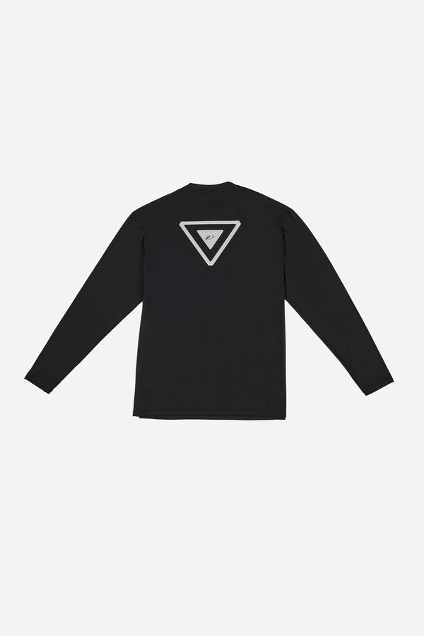 Collection "VHTS RELAX" - Relaxed fit long sleeve rash guard/ Sports T shirts BLACK - view 2
