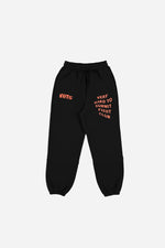 VHTS FC Heavy Cotton sweat pants Black / Orange tapered