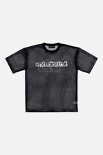 Oversized Mesh T shirts Black