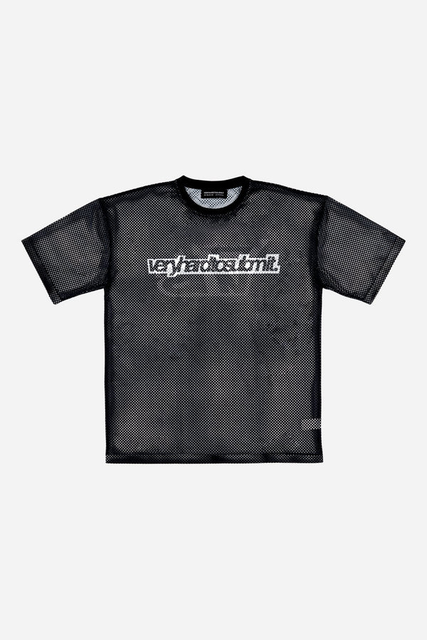Oversized Mesh T shirts Black