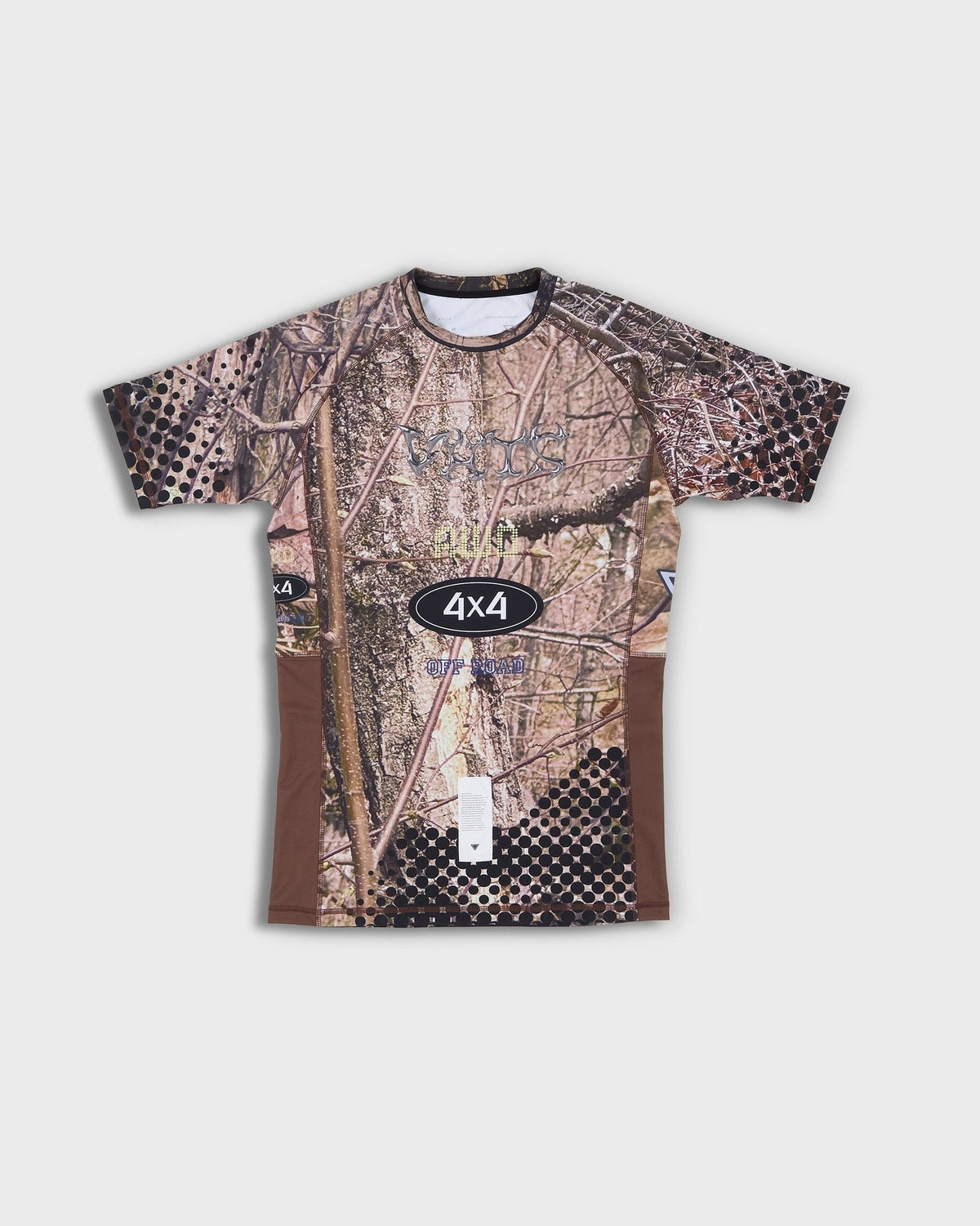 Hudson Highlands Camo Series Short Sleeves Rash Guard- Oak