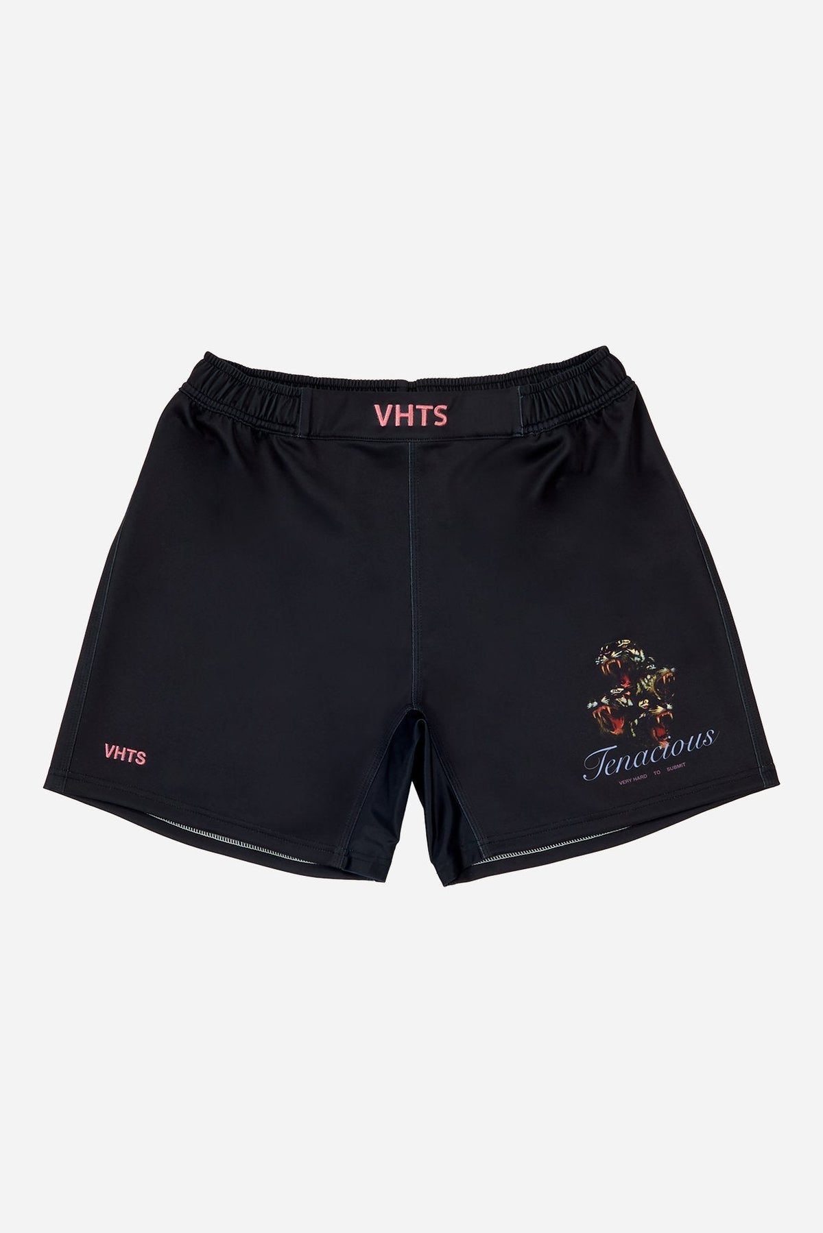 Trippy Tiger Series 2024 Tenacious B L A C K BJJ Fitted Shorts