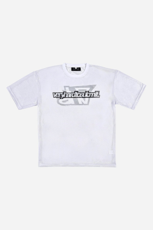 Oversized Mesh T shirts White