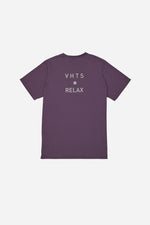 Collection "VHTS RELAX" - Relaxed fit short sleeve rash guard/ Sports T shirts PURPLE - view 2