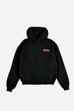 "VHTS FC" OVERSIZED HOODIE - Black / ORANGE