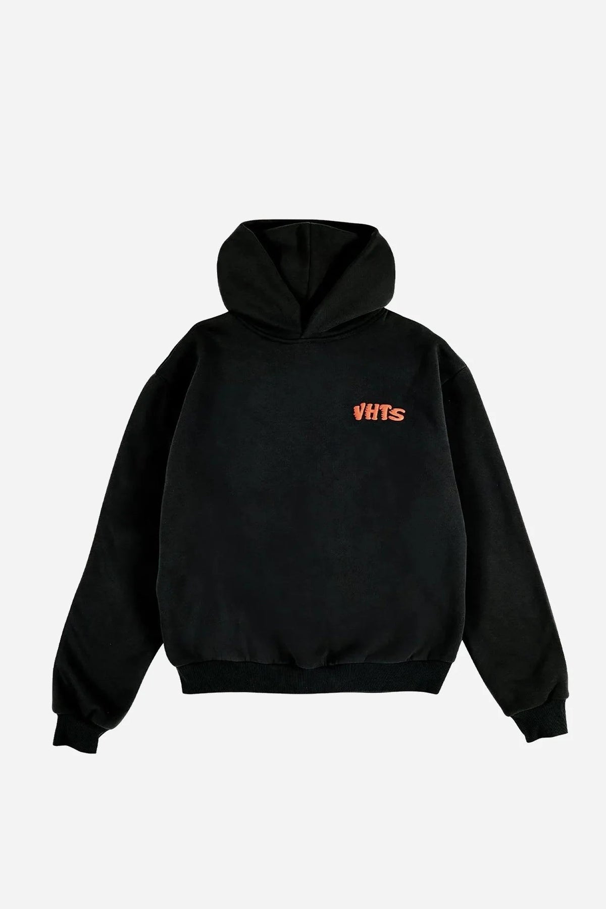 "VHTS FC" OVERSIZED HOODIE - Black / ORANGE
