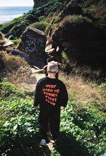 VHTS Fight Club Long Sleeve T-Shirt — Black / Orange - view 4