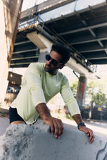 Collection "VHTS RELAX" - Relaxed fit long sleeve rash guard/ Sports T shirts YELLOW - view 5