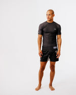 Violent Hymn Series BJJ Fitted Shorts Charcoal Gray - view 5