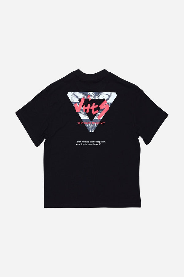 Collection "RAGE" Oversized Premium Cotton T shirts BLACK - view 2