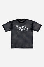 Oversized Mesh T shirts Black - view 2