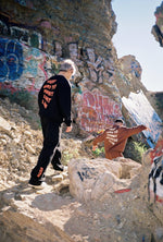 VHTS FC Heavy Cotton Sweatpants — Black / Orange - view 5