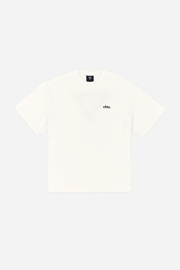 VHTS Logo T-Shirt – Premium Cotton Staple - Cream White