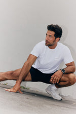 Collection "VHTS RELAX" - Relaxed fit short sleeve rash guard/ Sports T shirts WHITE - view 5