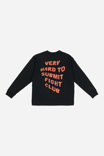 VHTS Fight Club Long Sleeve T-Shirt — Black / Orange