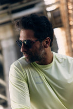 Collection "VHTS RELAX" - Relaxed fit long sleeve rash guard/ Sports T shirts YELLOW - view 6