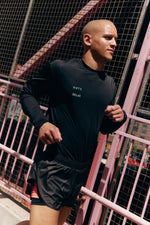 Collection "VHTS RELAX" - Relaxed fit long sleeve rash guard/ Sports T shirts BLACK - view 3